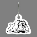Zippy Clip - Bull Dog (Mascot) Tag W/ Clip Tab